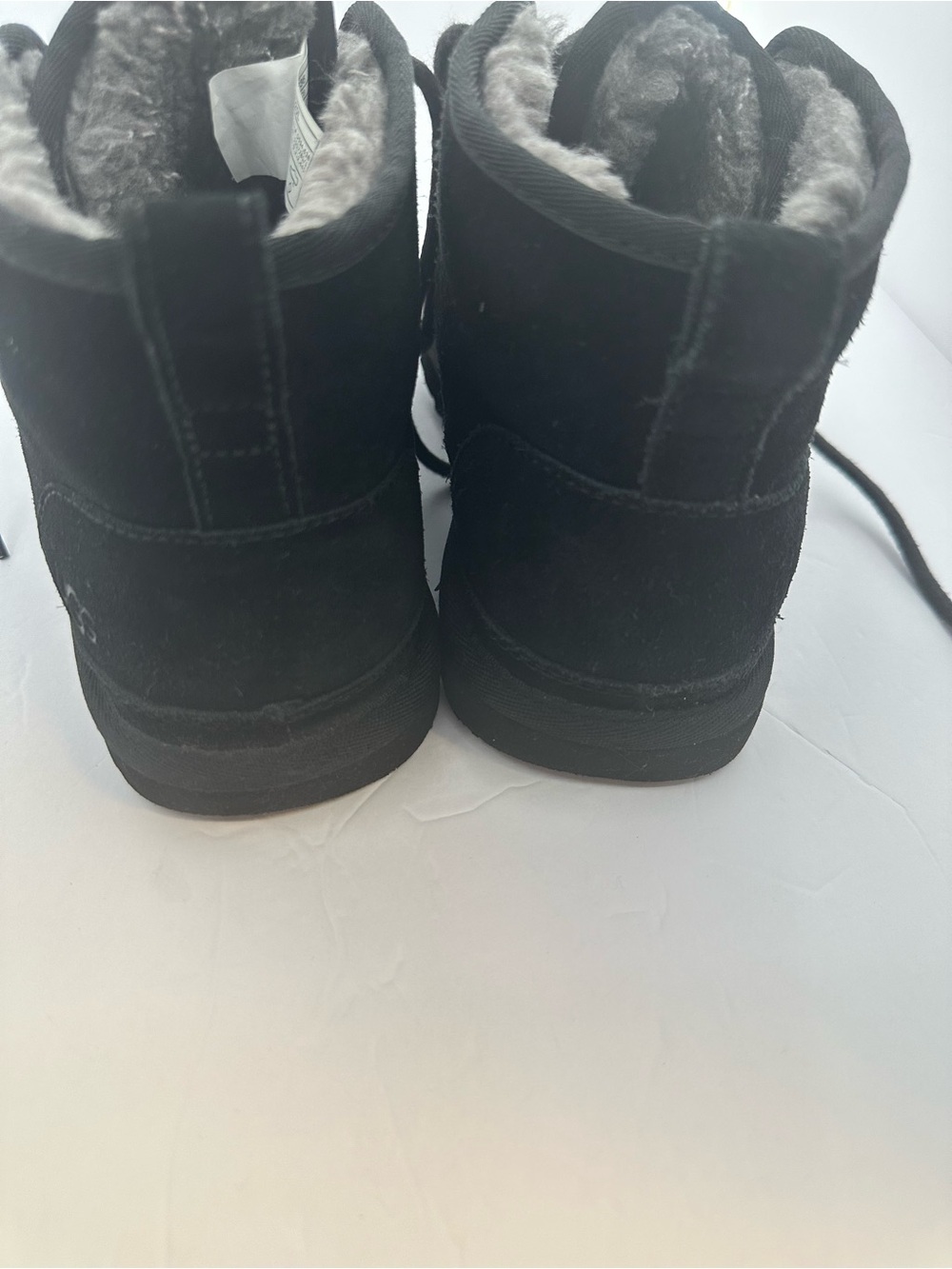 Black suede mini boots 🖤 cozy winter essential | worn - Size 8 - Picture 15 of 16